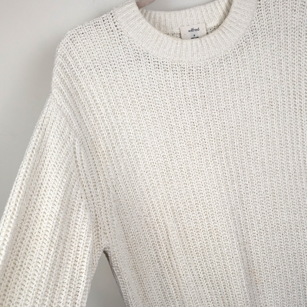 Aritzia Wilfred Sweater Medium Chenille - Picture 4 of 9